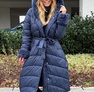 Glint kabát sötétkék – Innova Fashion